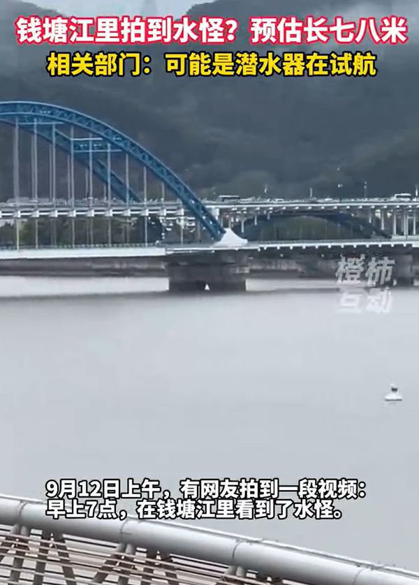 钱塘江水面疑似出现高速不明物：可能超5米z6尊龙网站登录入口江西天降火球未头绪(图4)